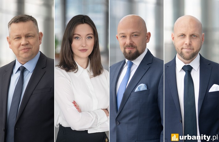 Eksperci firmy Cresa Polska - Piotr Kaszyński, Iga Kraśniewska, Artur Sutor, Tom Listowski