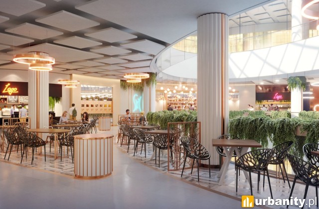 Wizualizacja strefy Sky Food w Sky Tower, wiz. materiały inwestora