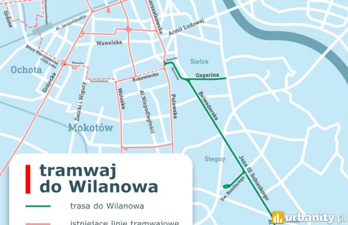 Ruszył przetarg na budowę tramwaju do Wilanowa