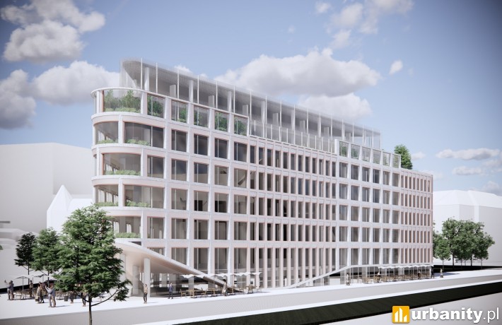 Projekt hotelu przy ulicy Zielonej 4 w Poznaniu