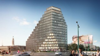 Budowa poznańskiego biurowca Bałtyk na półmetku