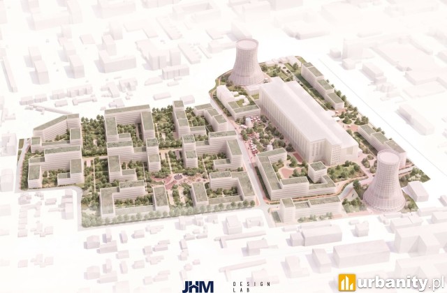 Koncepcja zagospodarowania dawnego obszaru EC2 w Łodzi, wiz. Design Lab Group
