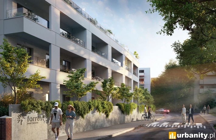 Forrest Partynicka, projekt inwestycji we Wrocławiu, wiz. materiały dewelopera