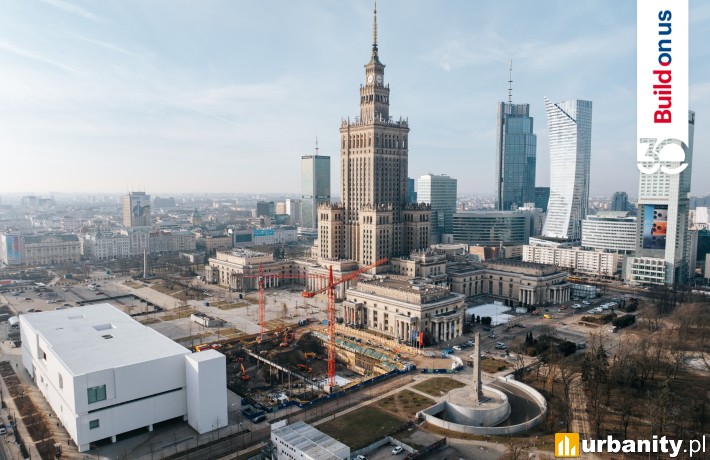 Gotowa jest już obudowa wykopu pod nową siedzibę TR Warszawa