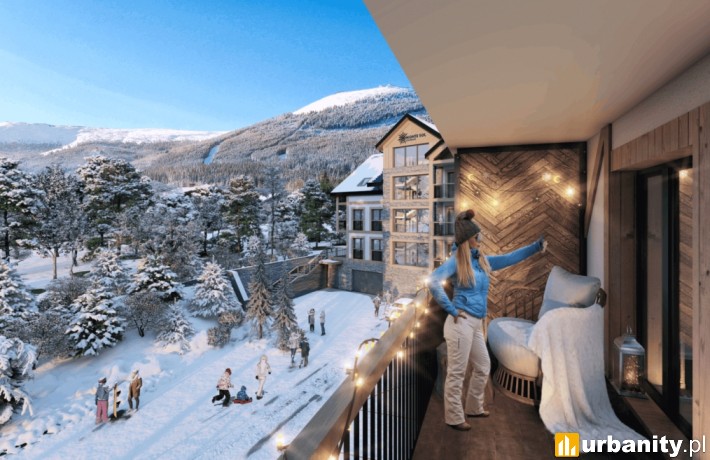 Monte Sol Residence w Szklarskiej Porębie, wizualizacja, wiz. materiały prasowe