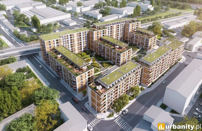 Wizualizacja osiedla w Nowym Centrum Łodzi, przy ulicy Tuwima 88/90, fot. materiały prasowe