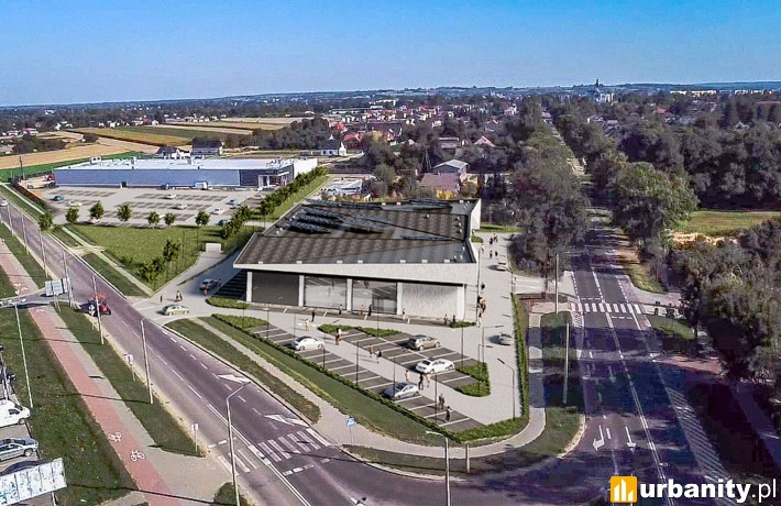 Park handlowy Złoty Róg w Krasnymstawie, wiz. materiały inwestora