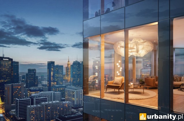 Najnowsza wizualizacja Liberty Tower w Warszawie, wiz. materiały inwestora