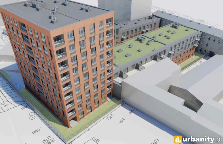 Projekt inwestycji Lubartowska 60 w centrum Lublina, wiz. materiały dewelopera