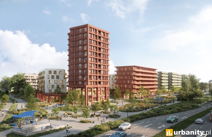 Koncepcja nowego osiedla na Kabatach, wiz. WWAA