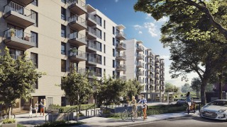 Podgórze w Krakowie z budową nowego osiedla