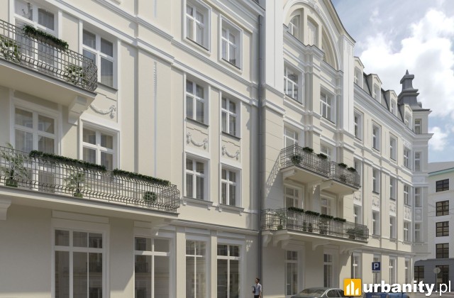 Projekt rewitalizacji kamienic przy ulicy Skałecznej w Krakowie, wiz. Koneser Group
