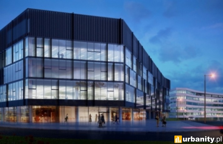 Najmniejszy budynek w krakowskim kompleksie DOT Office