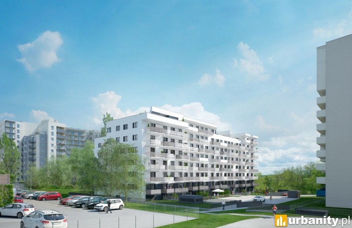 Projekt osiedla Bochenka Vita w Krakowie, wiz. materiały dewelopera