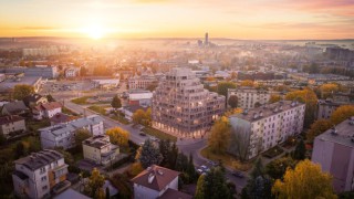 Tarasy i falująca elewacja zamiast wieży? Projekt dla Baranówki z poparciem radnych