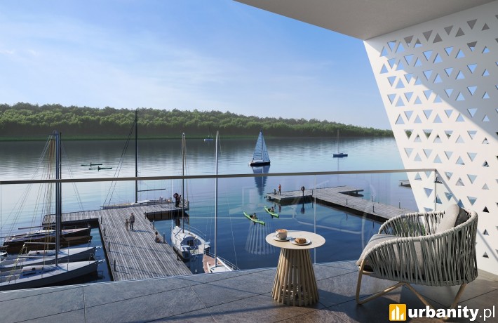 Lago Park Apartments by Aries koło Olsztynka, wizualizacja, fot. materiały prasowe