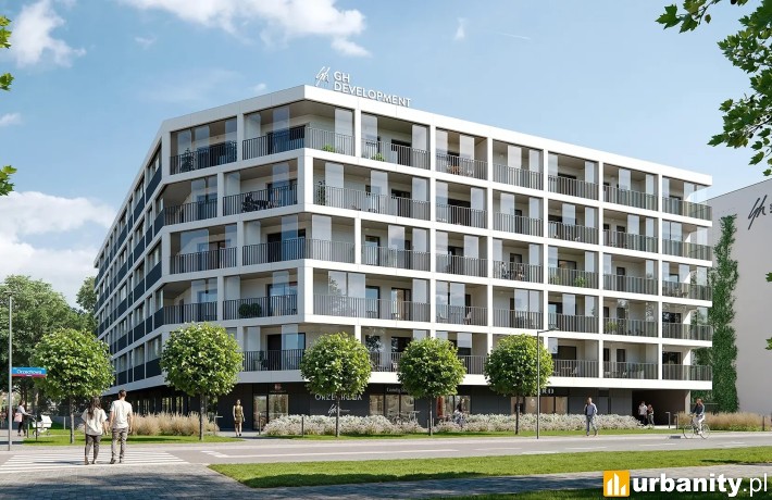 Wizualizacja osiedla Orzechowa 2 w dzielnicy Włochy, wiz. materiały dewelopera