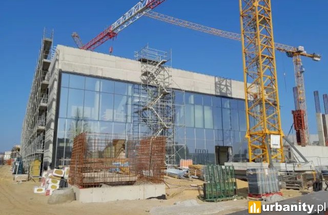 Budowa nowego aquaparku w Lubinie, stan na marzec 2025 roku, fot. Alstal Grupa Budowlana