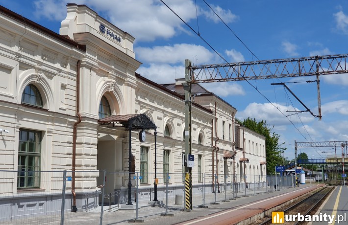 Elewacja dworca Białystok od strony peronów