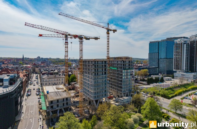 Tak obecnie wygląda budowa inwestycji Mikato w Katowicach, fot. mat. inwestora