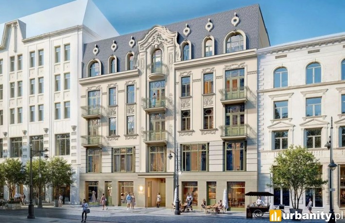 Piotrkowska 58 - projekt inwestycji spółki Budomal Estate, wiz. materiały inwestora