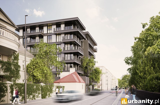 Projekt inwestycji mieszkaniowej Unismo w Łodzi, wiz. materiały dewelopera