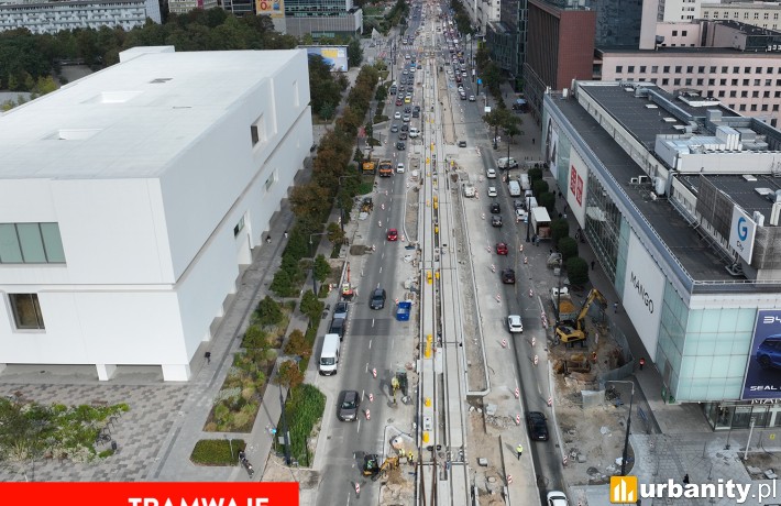 Modernizacja torów na Marszałkowskiej na finiszu, fot. Tramwaje Warszawskie