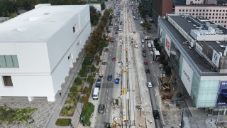 Modernizacja torów na Marszałkowskiej na finiszu, fot. Tramwaje Warszawskie