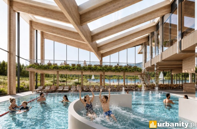 Projekt inwestycji TreMonti Resort pod Karpaczem, którego częścią będzie aquapark, wiz. materiały inwestora