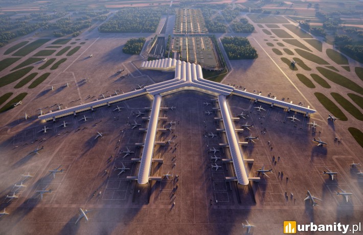 Koncepcja Centralnego Portu Komunikacyjnego, wizualizacja, wiz. materiały inwestora