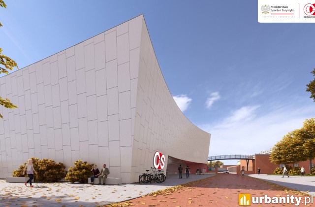 Projekt lodowiska COS Torwar, wiz. materiały prasowe