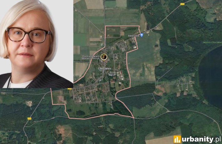 W Choczewie powstać ma pierwsza elektrownia jądrowa w Polsce, fot. google maps