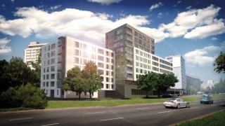 Kamień węgielny na budowie Kryształ Powiśla w Warszawie