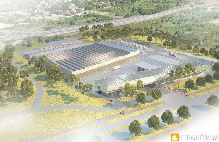 Zajezdnia Ujeścisko - pierwotna koncepcja inwestycji, wiz. materiały inwestora