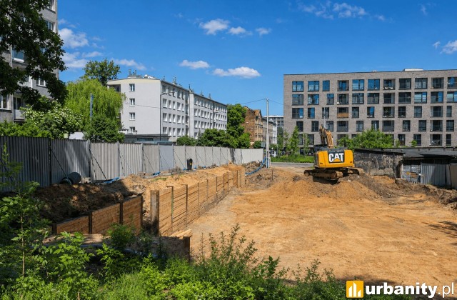 Tak obecnie wygląda działka, na której powstaje City Garden, fot. materiały dewelopera