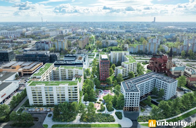 Koncepcja inwestycji Archicom za zachodzie Wrocławia, wiz. materiały dewelopera