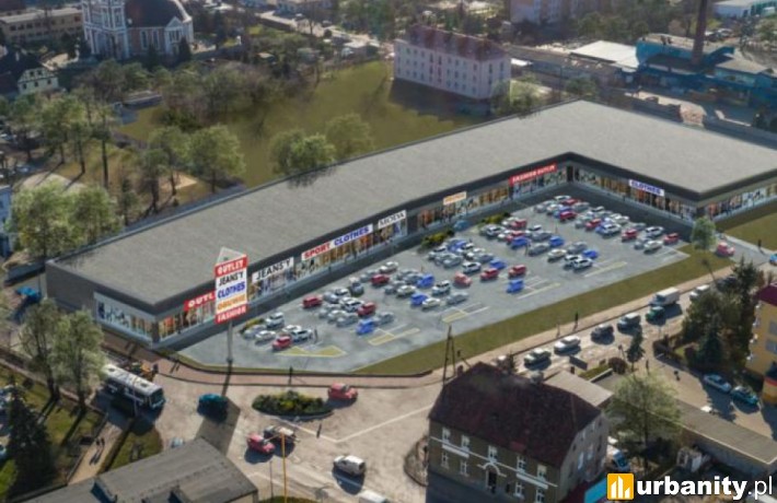Wizualizacja nowego parku handlowego Mozaika w Krotoszynie