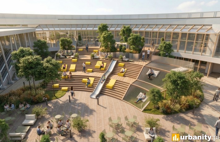 Projekt przebudowy Portu Łódź, wizualizacja, wiz. Ingka Centres