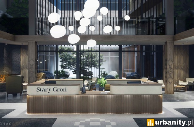 Wizualizacja kompleksu hotelowego w miejscowości Brenna, wiz. Archas Design