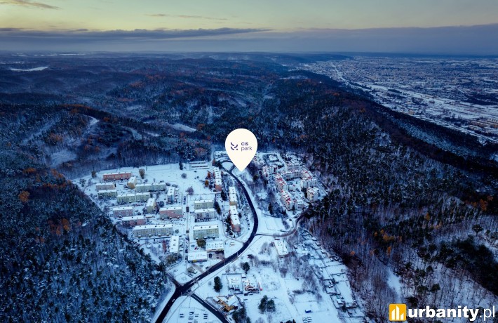 Lokalizacja inwestycji Cis Park w Gdańsku, fot. materiały dewelopera