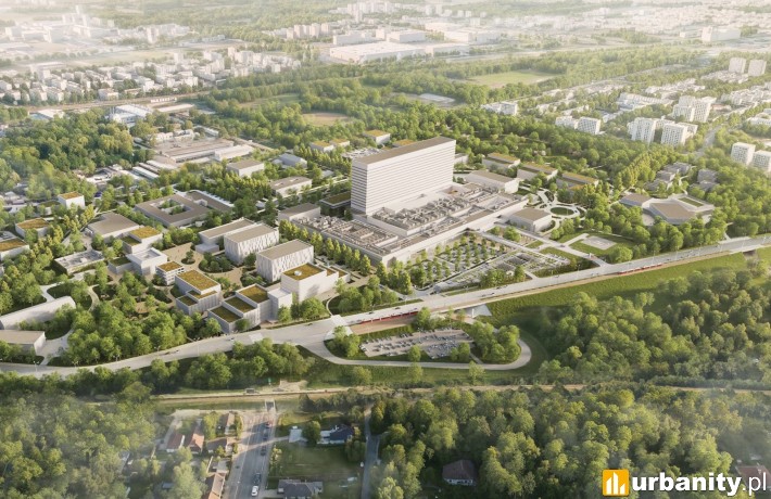Ponad 40 hektarów zmian w Łodzi. Tak ma wyglądać nowy kampus Uniwersytetu Medycznego, wiz. materiały inwestora