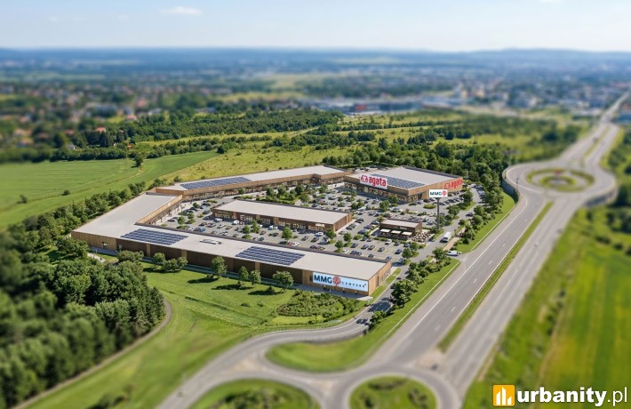 MMG Centers Krosno, wizualizacja inwestycji, wiz. materiały inwestora