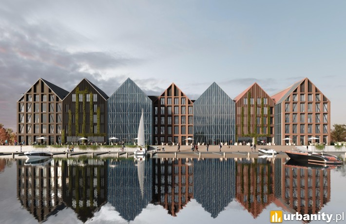 Wizualizacja biurowca Porta Mare Elbląg, wiz. materiały inwestora