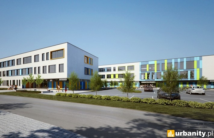 Projekt kompleksu oświatowo-sportowego w Pruszkowie