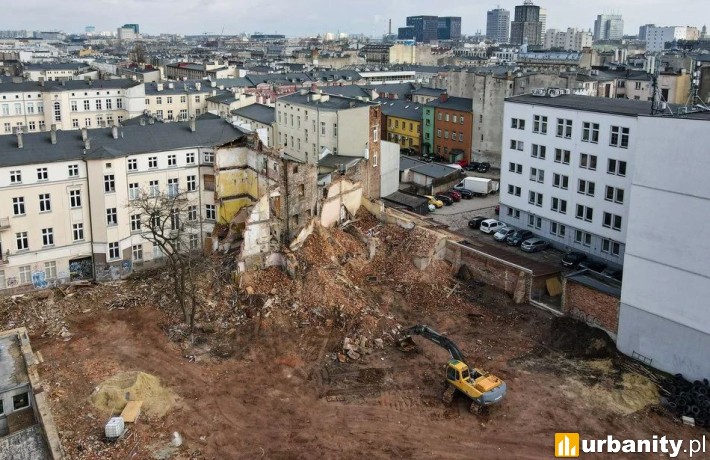 Rozbiórka zabudowy przy Kilińskiego, fot. LODZ.PL