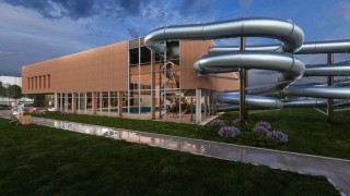 Aquapark Widzew - projekt inwestycji, wiz. materiały inwestora
