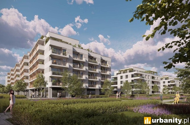 Koncepcja inwestycji mieszkaniowej przy ulicy Jana Kazimierza na Woli, wiz. materiały inwestora