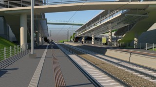 Projekt przystanku kolejowego SKA „Kraków Prądnik Czerwony”, wiz. ZIM w Krakowie