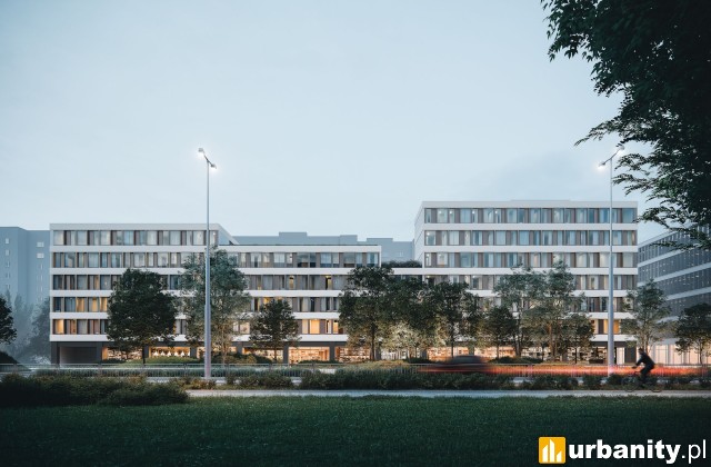 Koncepcja akademika po CH Land na Mokotowie, wiz. Atelier Tektura