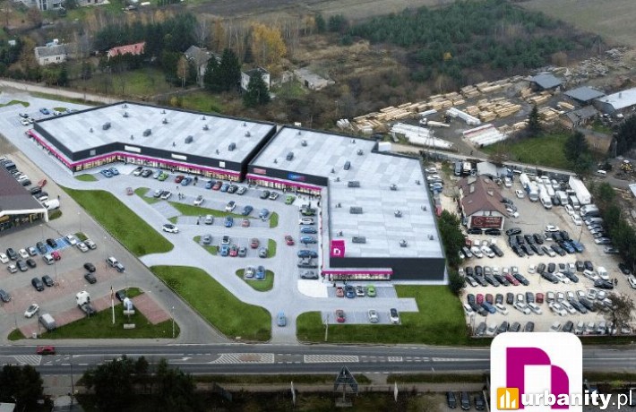 Projekt parku handlowego w Magdalence, wiz. materiały inwestora